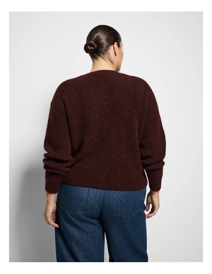 Evie Cardigan in Mulberry image 3