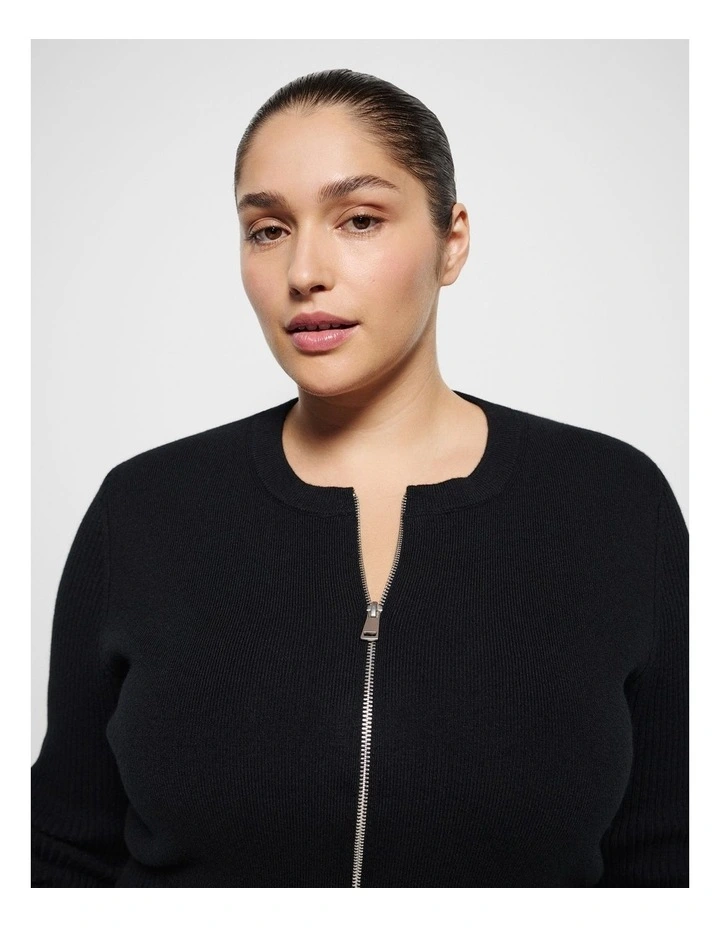 Renee Knit Cardigan in Black image 2