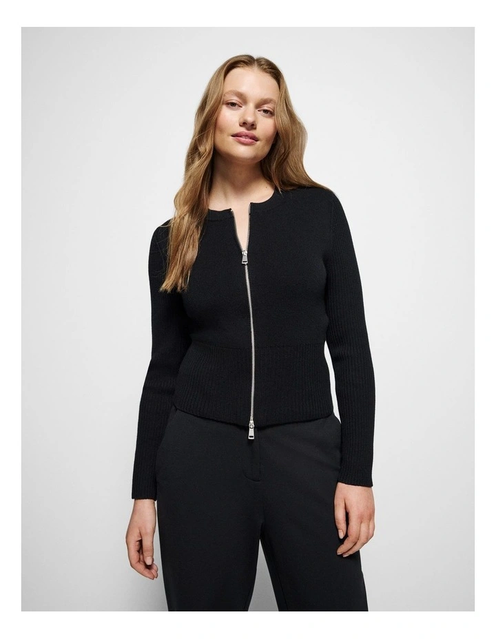 Renee Knit Cardigan in Black image 4