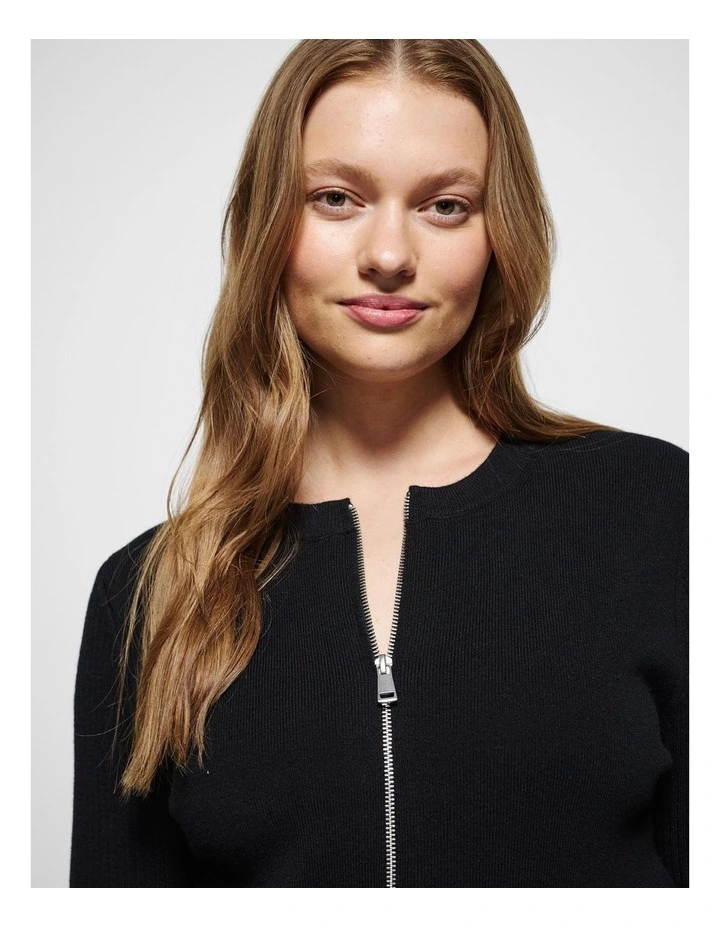 Renee Knit Cardigan in Black image 5