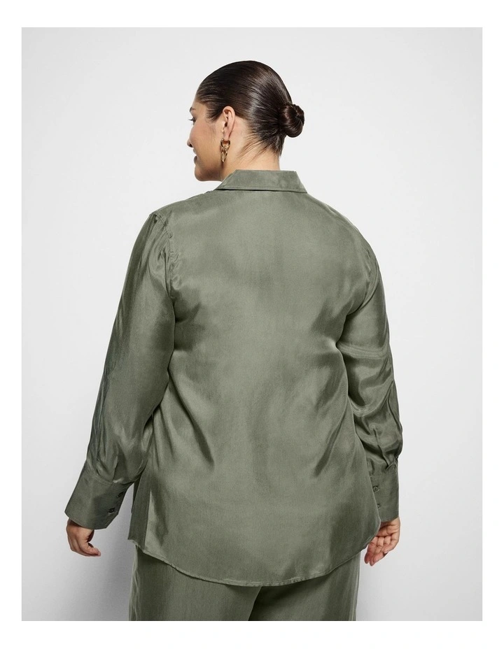 Keyla Shirt in Moss image 3