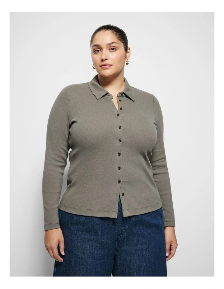 Maxine Cardigan in Moss image 1