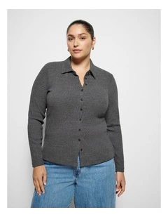 Maxine Cardigan in Ash Marle