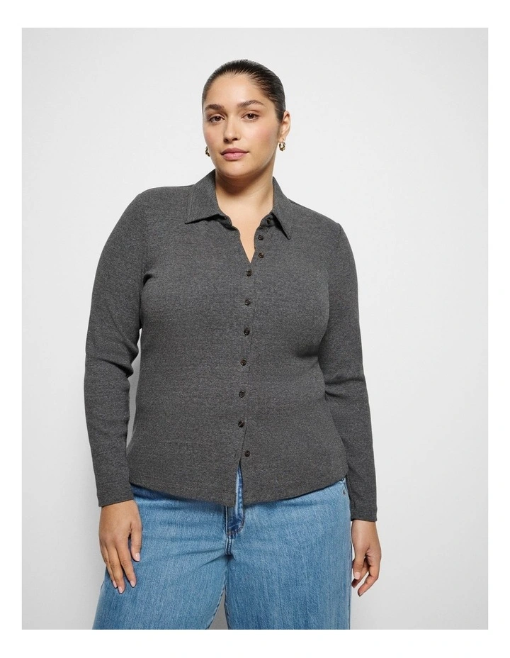 Maxine Cardigan in Ash Marle image 1