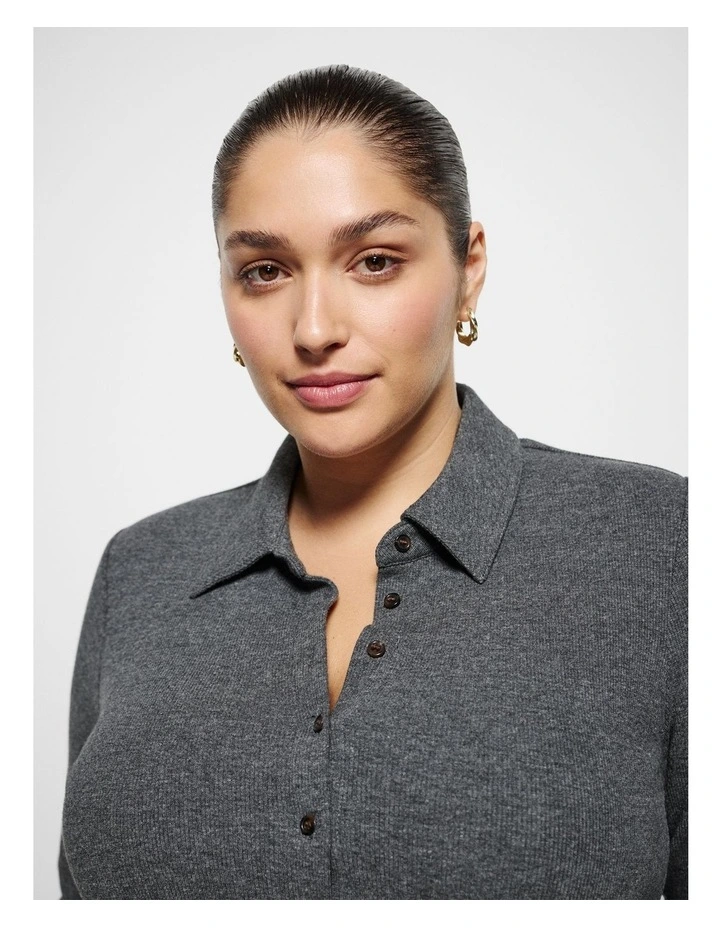 Maxine Cardigan in Ash Marle image 2