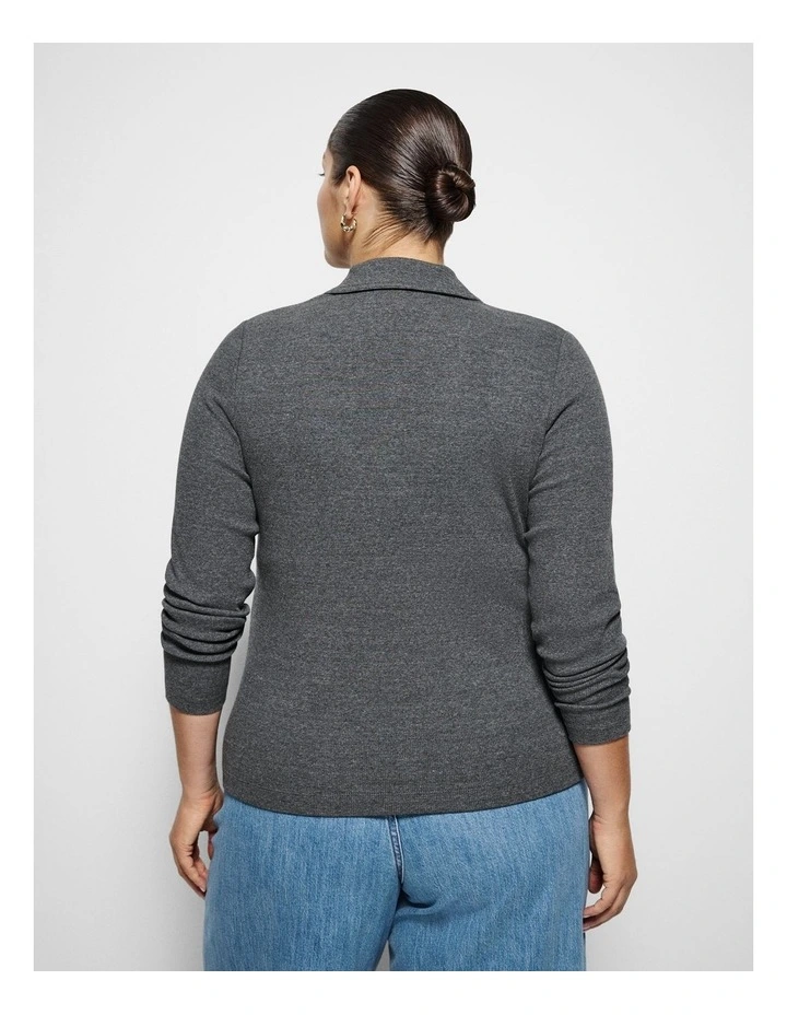 Maxine Cardigan in Ash Marle image 3