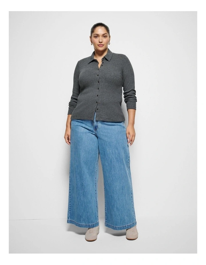 Maxine Cardigan in Ash Marle image 4