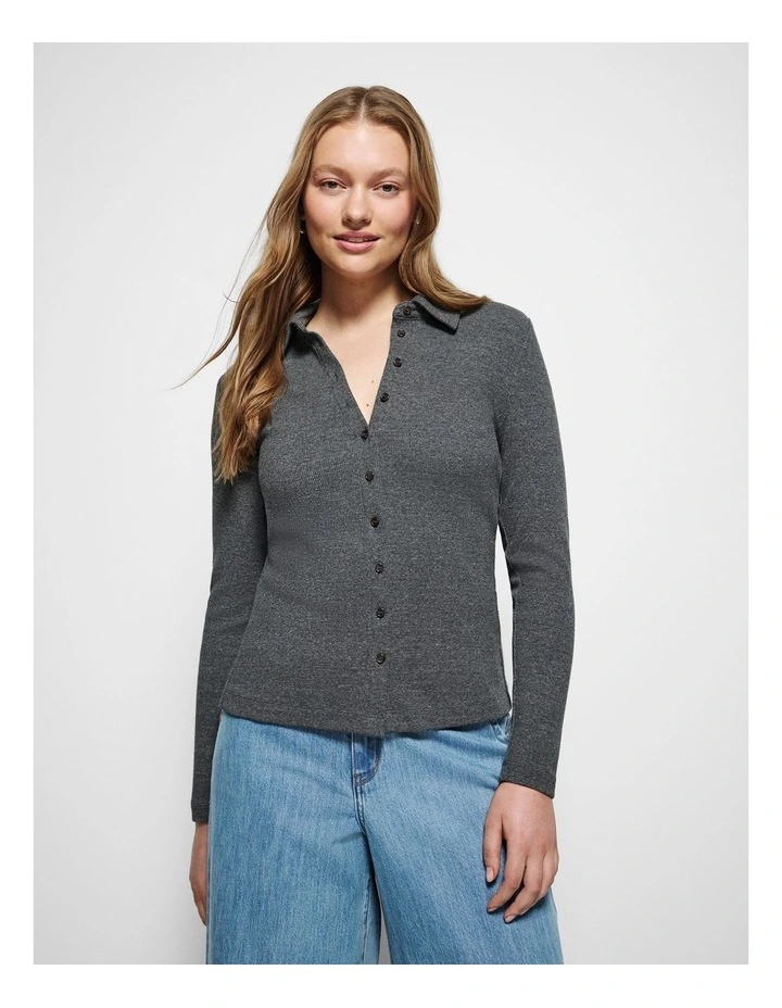 Maxine Cardigan in Ash Marle image 5