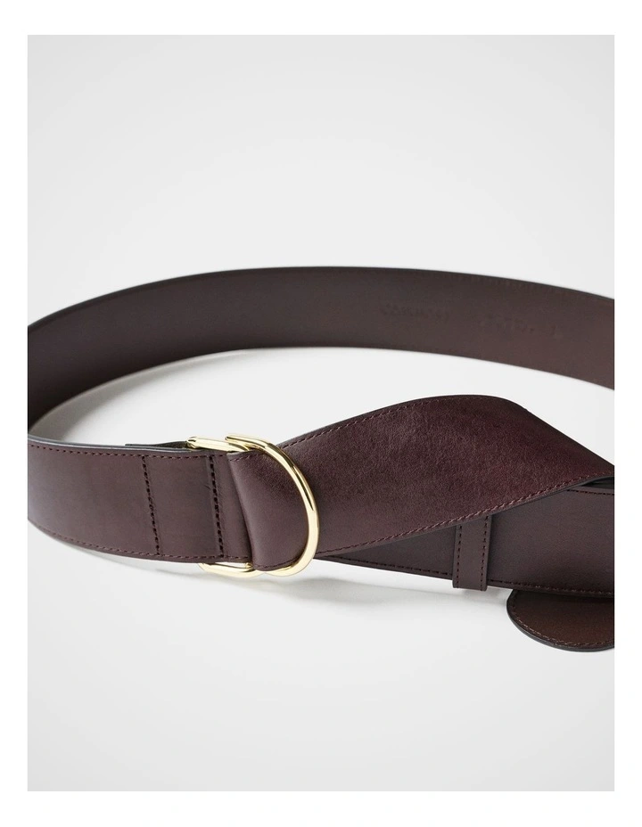 Bailey Leather Waist Belt in Espresso image 2