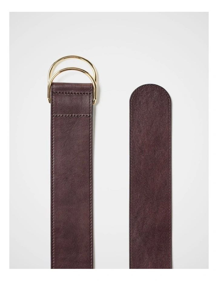Bailey Leather Waist Belt in Espresso image 3