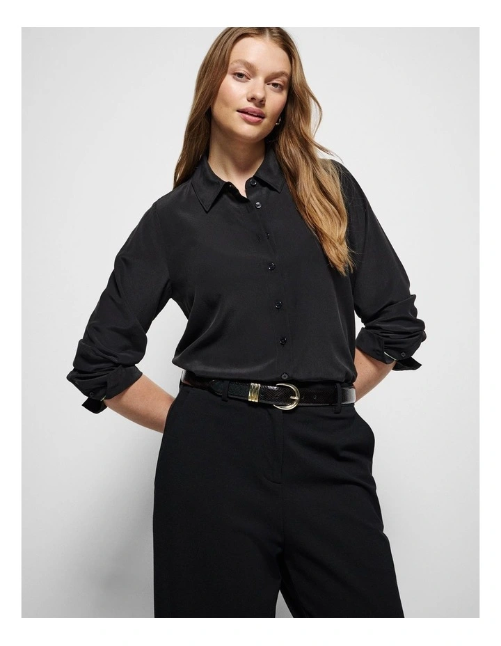 Hadley Leather Belt in Snake image 2