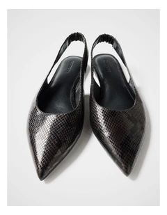 Marcy Leather Flat in Snake