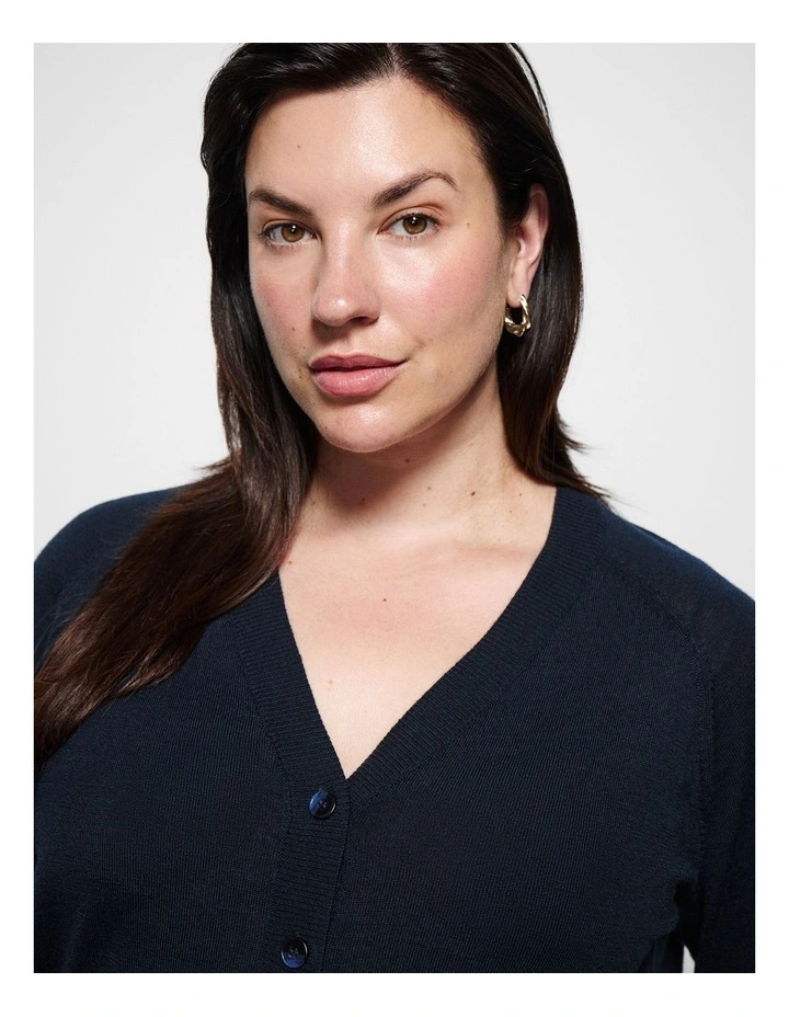Amanda Cardigan in True Navy image 2