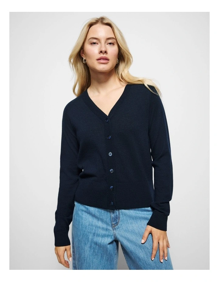 Amanda Cardigan in True Navy image 5