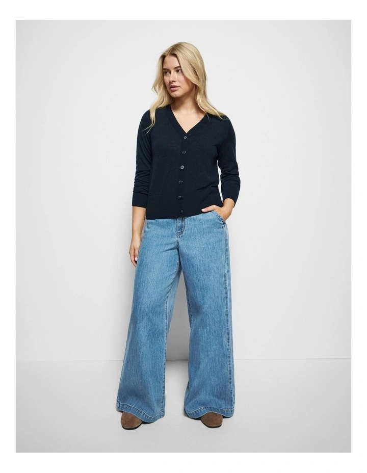 Amanda Cardigan in True Navy image 7