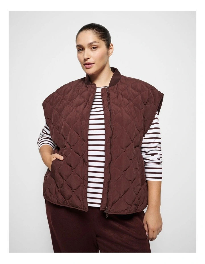 Bridget Gilet in Mulberry image 1