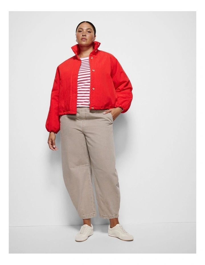 Sarah Long Sleeve Tee in Poppy Stripe image 4