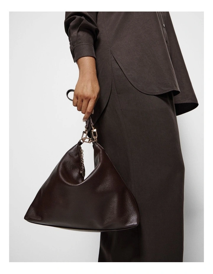 Ari Slouchy Tote Bag in Espresso image 2
