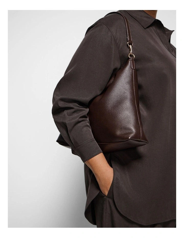 Ari Slouchy Tote Bag in Espresso image 4