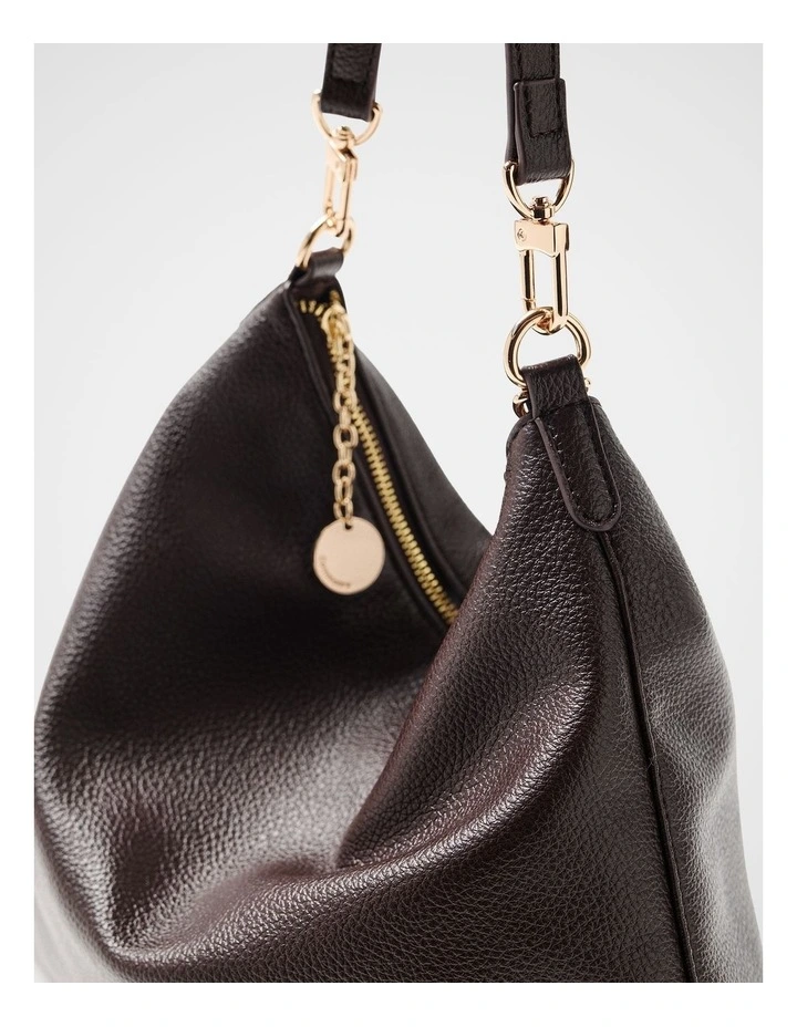 Ari Slouchy Tote Bag in Espresso image 5