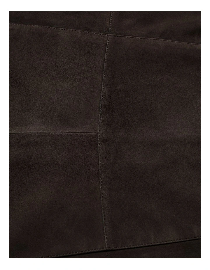 Sally Suede Skirt in Bitter Chocolate image 6