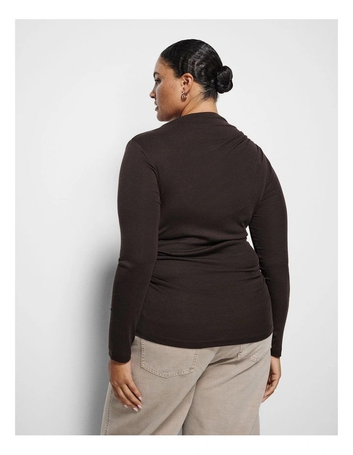 Natasha Top in Bitter Chocolate image 3