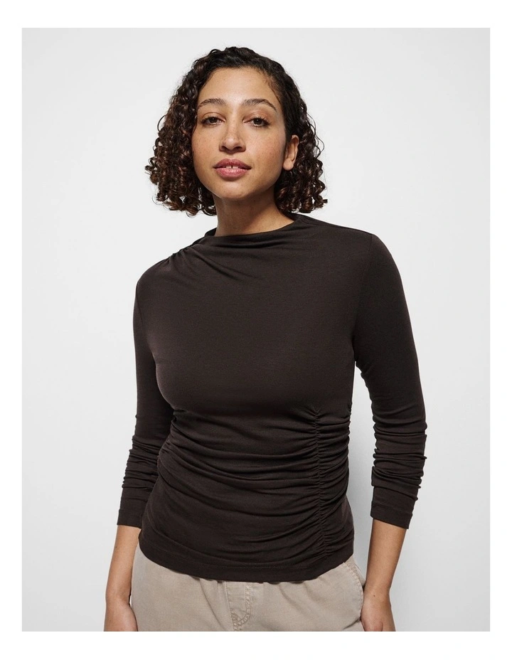 Natasha Top in Bitter Chocolate image 5