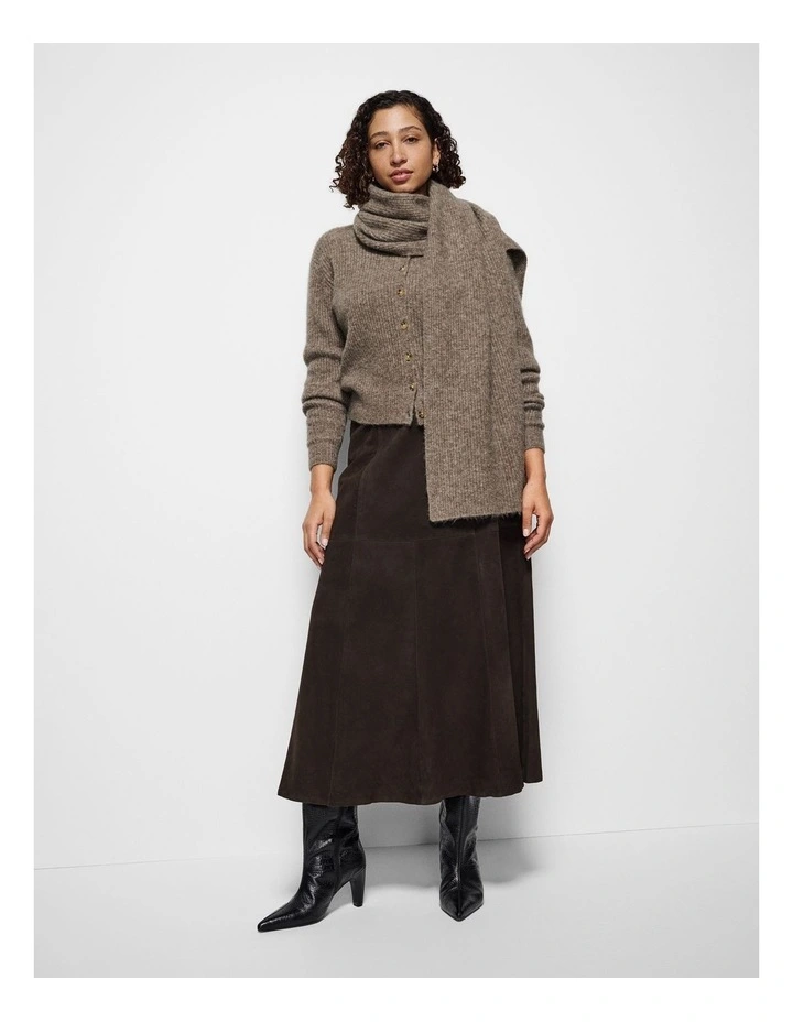 Evie Cardigan in Mocha Marle image 6