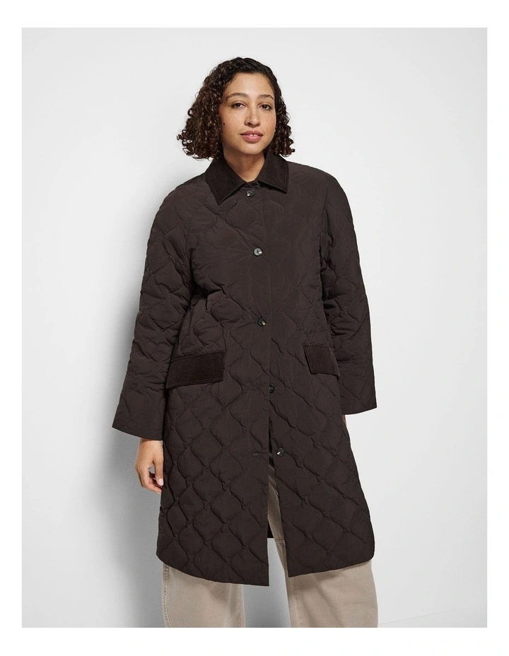 Avery Puffer Jacket in Bitter Chocolate image 5