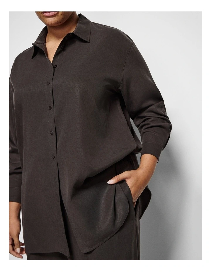 Megan Shirt in Bitter Chocolate image 2