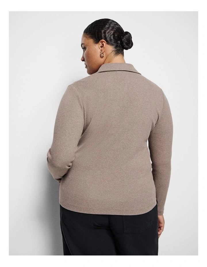 Maxine Cardigan in Mocha Marle image 2