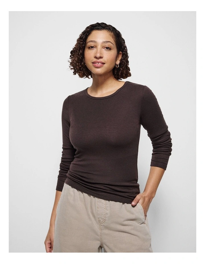 Zoey Top in Bitter Chocolate image 5