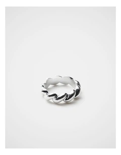 Audrey Twist Ring in Silver