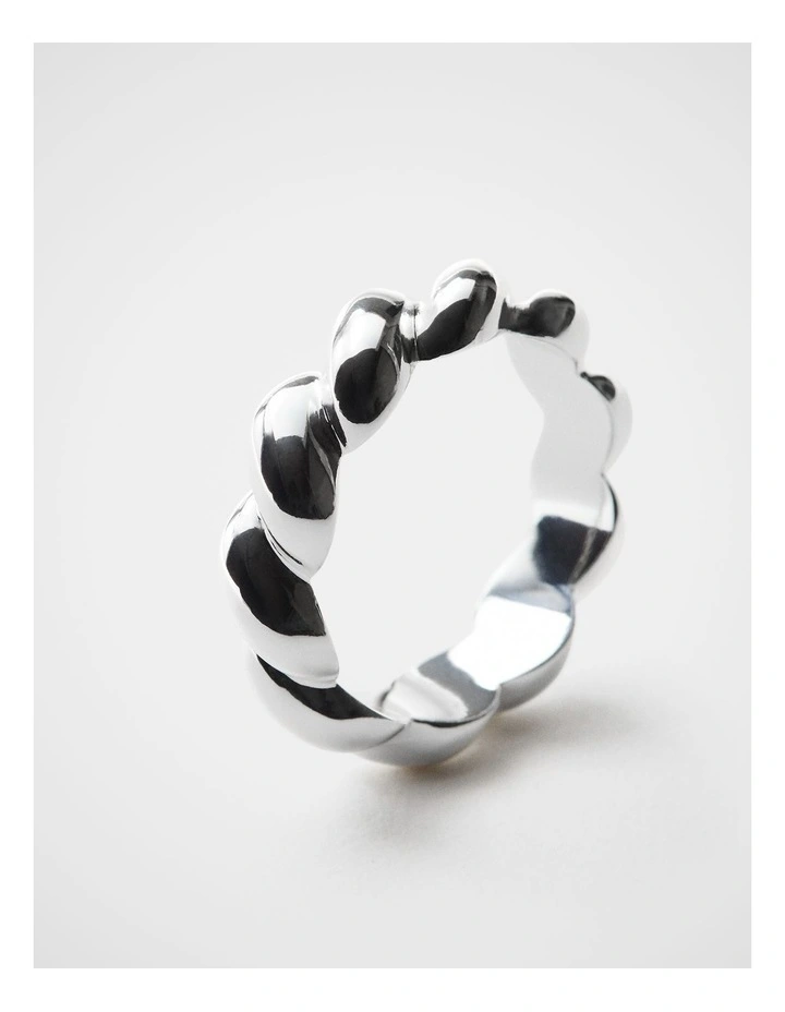 Audrey Twist Ring in Silver image 3
