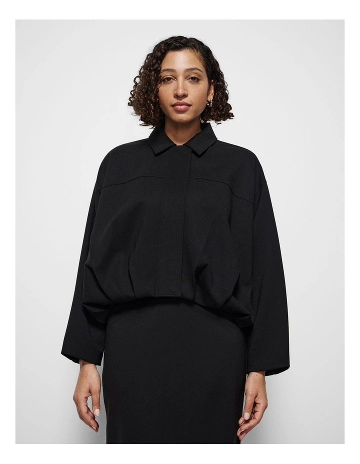 Ella Bomber in Black image 5