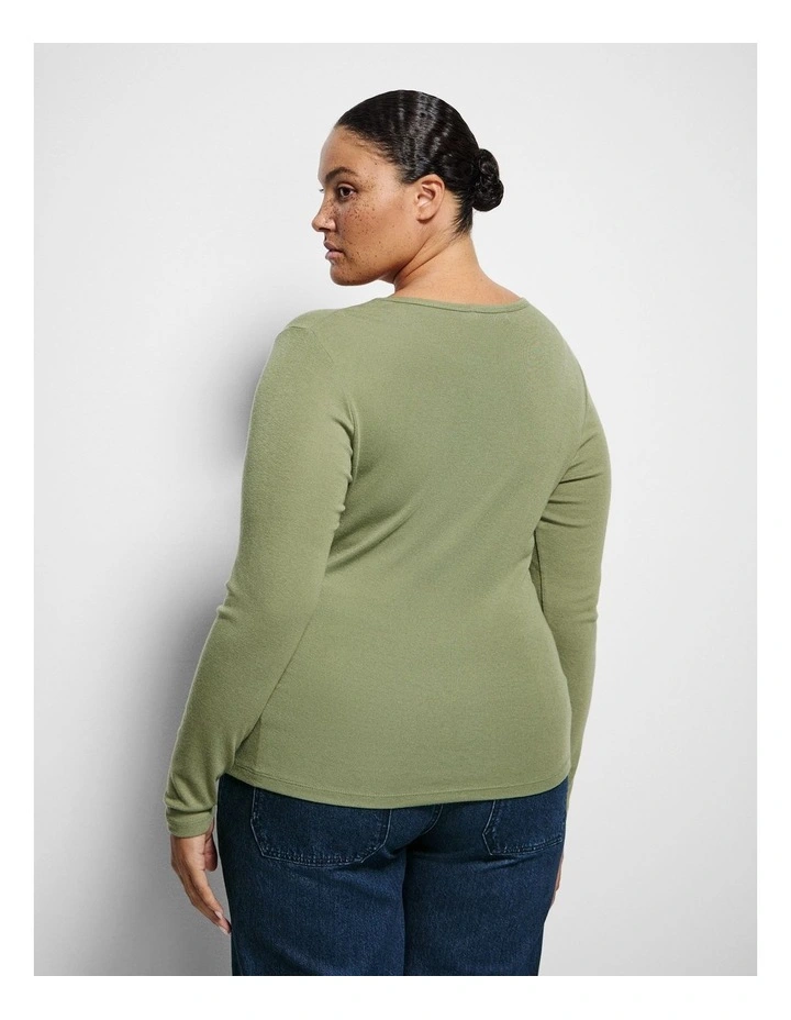 Zoey Top in Sage image 3
