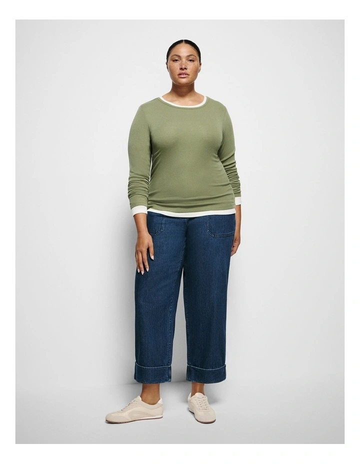 Zoey Top in Sage image 4