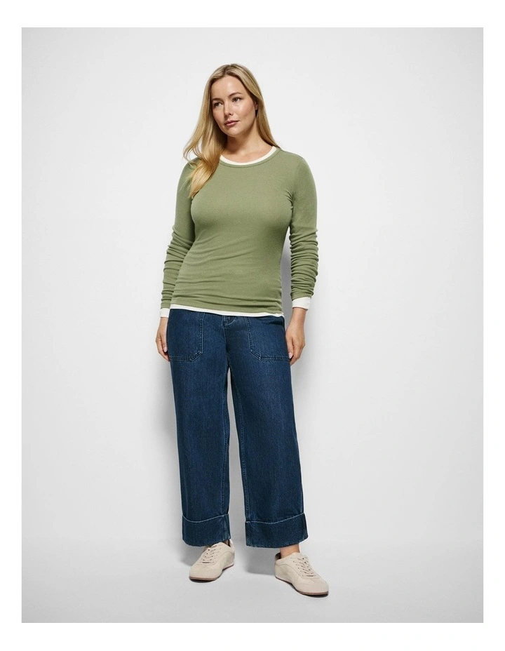 Zoey Top in Sage image 6