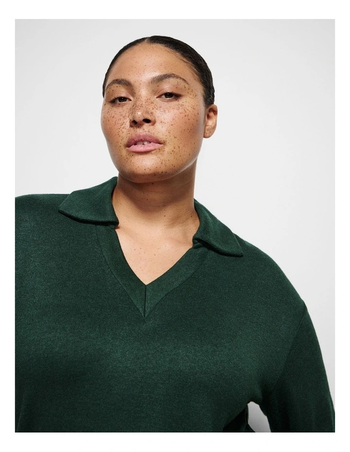 Jasmine Top in Forest Green image 2