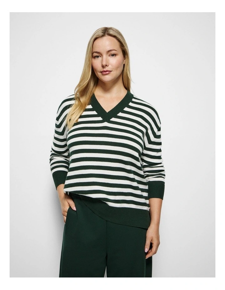 Abbie Knit Jumper in Forest Green image 5