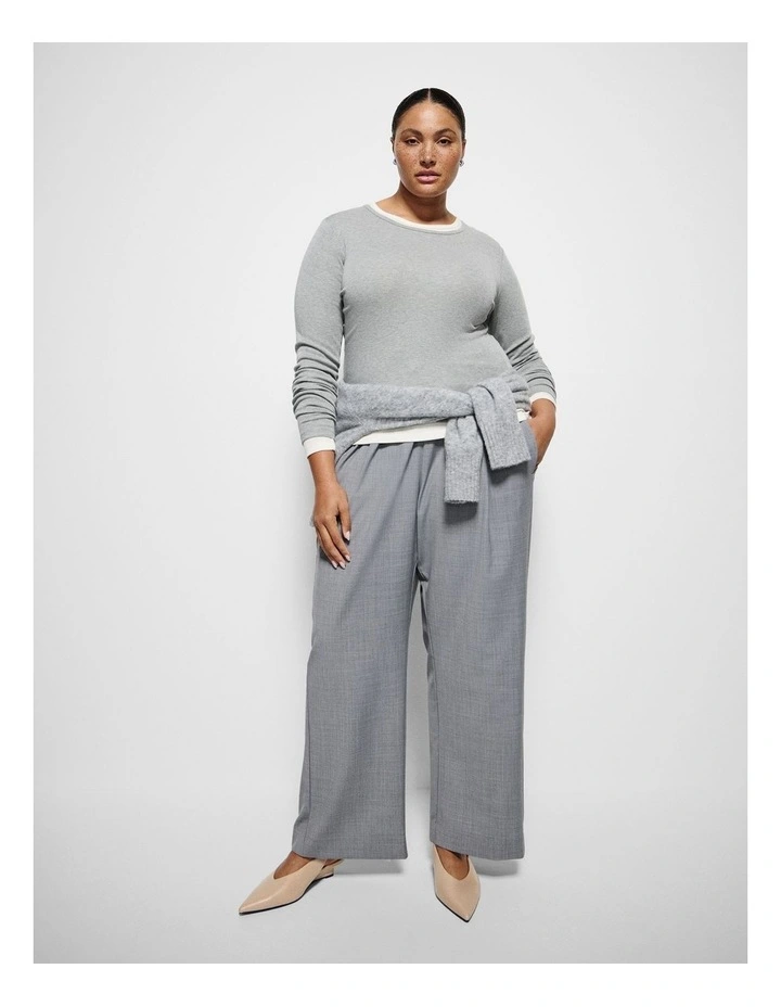 Addison Pant in Light Ash Marle image 1