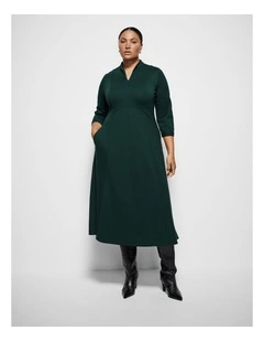 Claire Dress in Forest Green