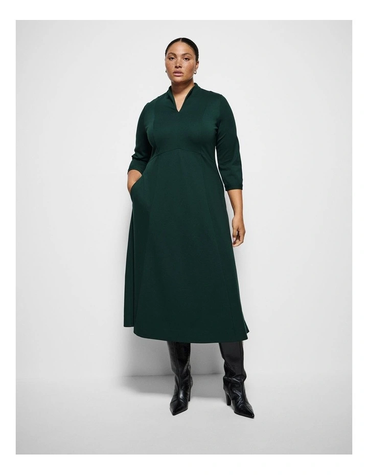 Claire Dress in Forest Green image 1