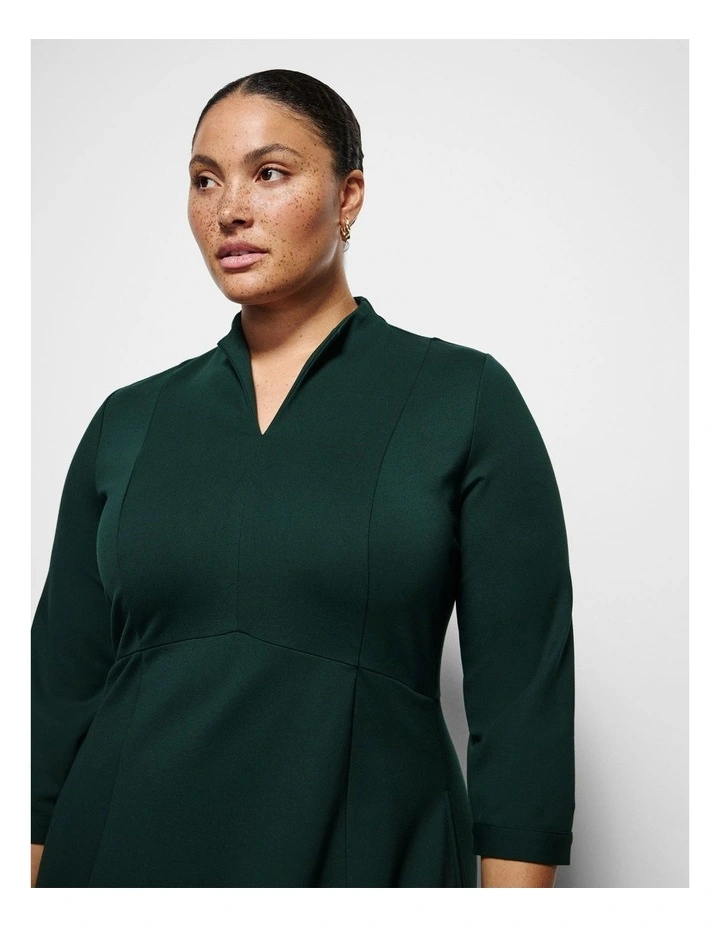 Claire Dress in Forest Green image 2