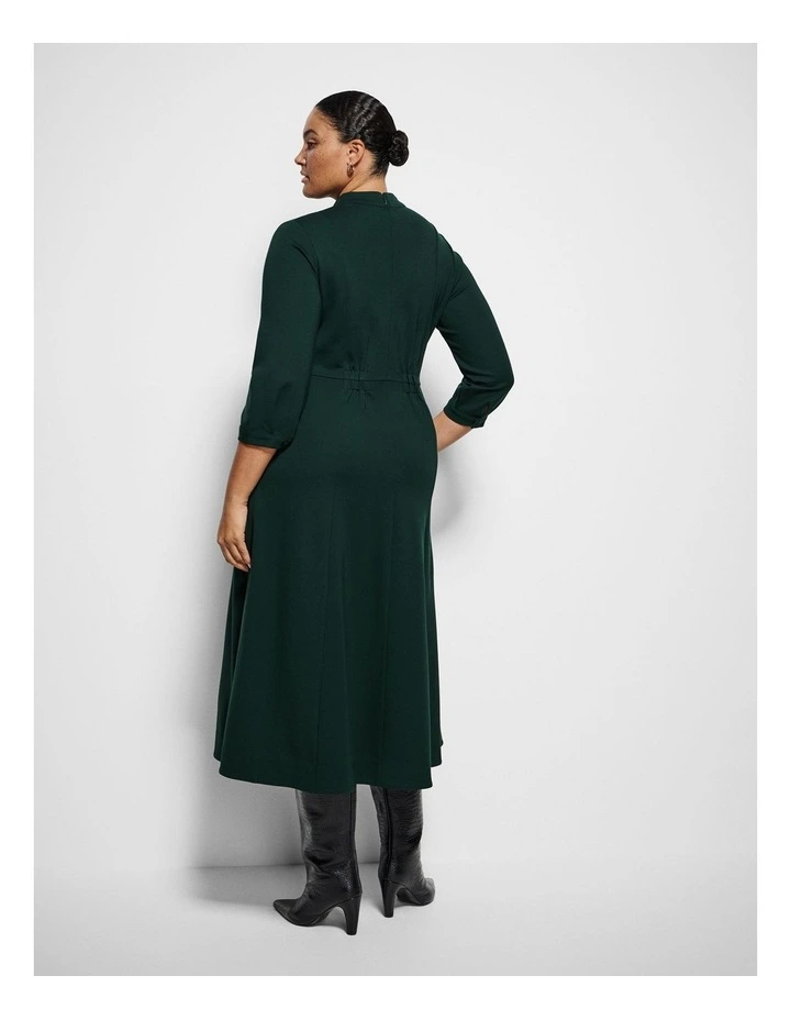 Claire Dress in Forest Green image 3