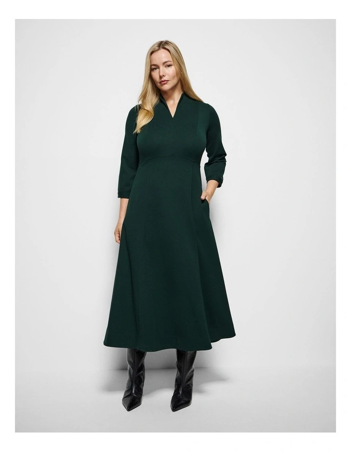 Claire Dress in Forest Green image 5