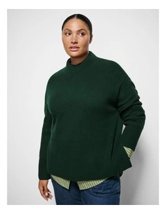 Michelle Knit in Forest Green