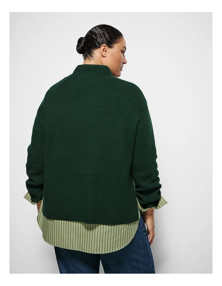 Michelle Knit in Forest Green image 3