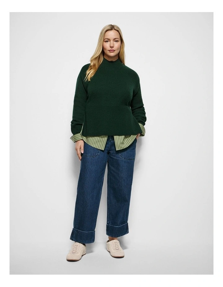 Michelle Knit in Forest Green image 6