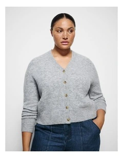 Layla Cardigan in Light Ash Marle